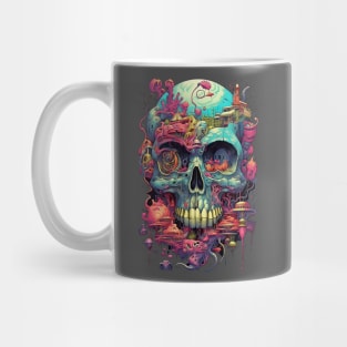 Skull psychedelic overload Mug